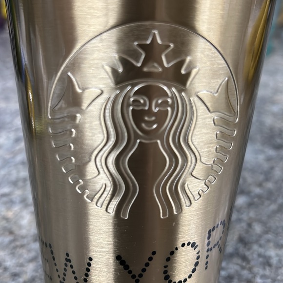 Starbucks NEW YORK Times Square Golden Travel Cup Tumbler Stainless Steel - Picture 9 of 11